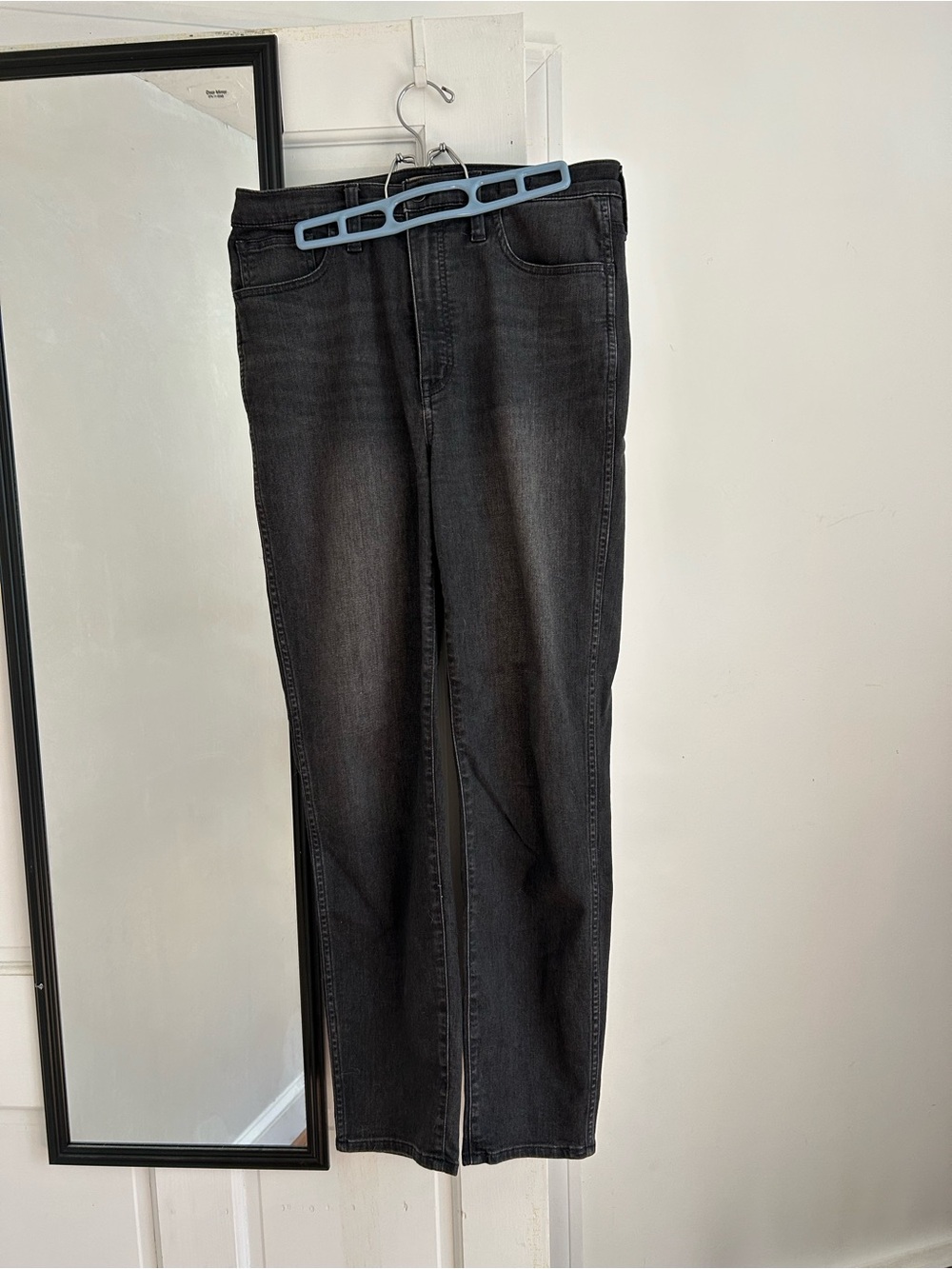 Madewell Black Fade Straight-Leg Jeans